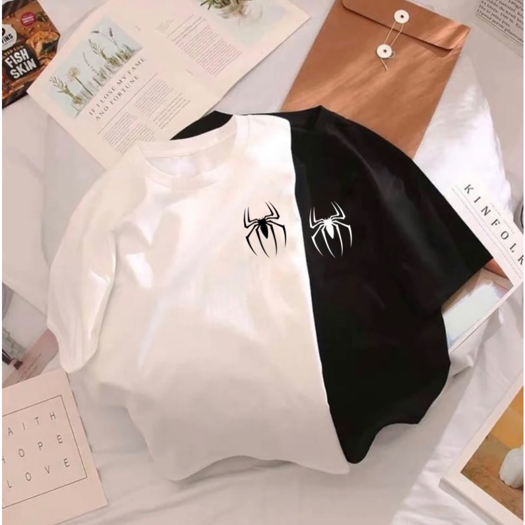 KIT 2 CAMISETAS CASAL ARANHA SPIDER ALGODÃO PREMIUM ENVIO IMEDIATO