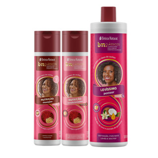 Kit Beleza Natural Nutrição + Creme de Pentear Levíssimo 1l em Oferta na Shopee