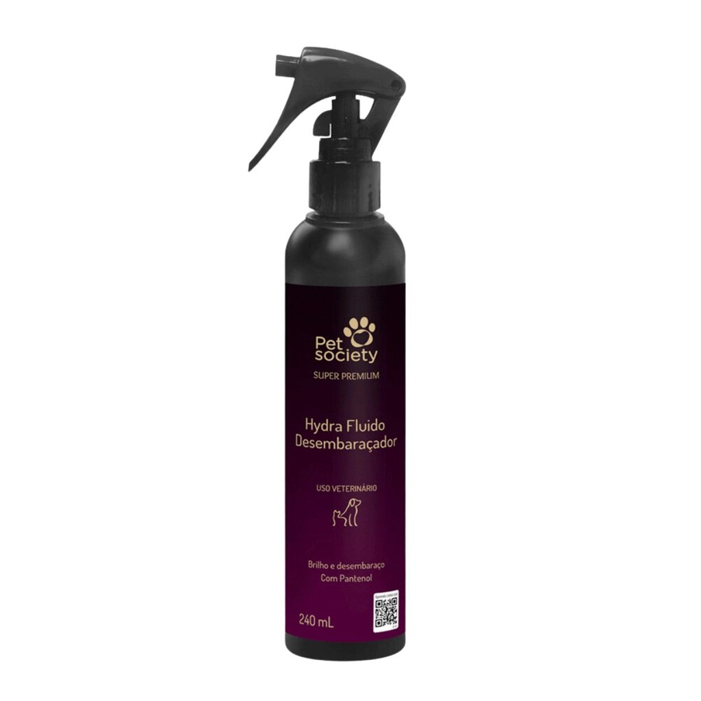 Fluido Desembaraçador Escovação Hydra Pet Society Tira Frizz em Oferta na Shopee