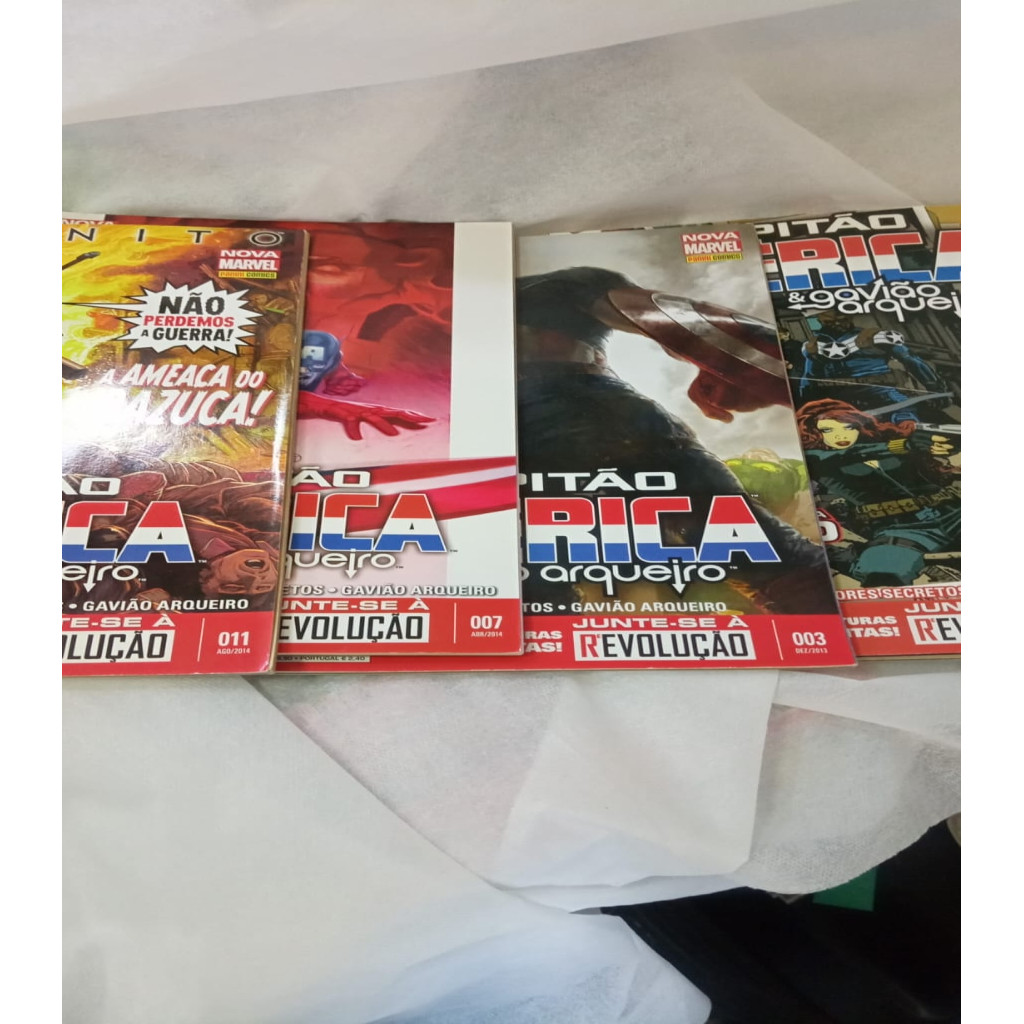 Capitão América & Gavião Arqueiro 4 volumes autor Editora Panini Comics