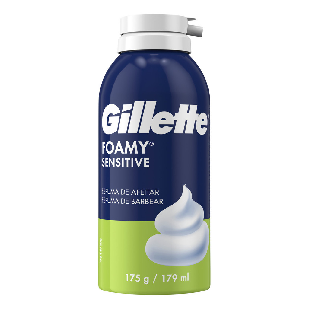 Espuma de Barbear Sensitive Gillette Foamy Frasco 175g