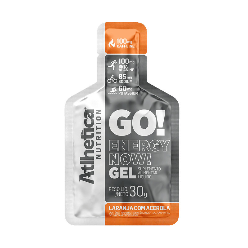 Go Energy Now Gel Laranja com Acerola 10 Saches