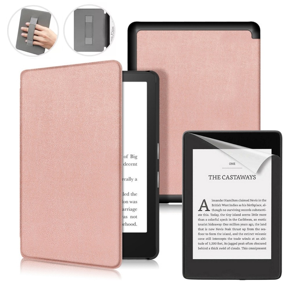 Capa Com Alça Auto Sleep Para Kindle Paperwhite 12ª (SA568B) + Película