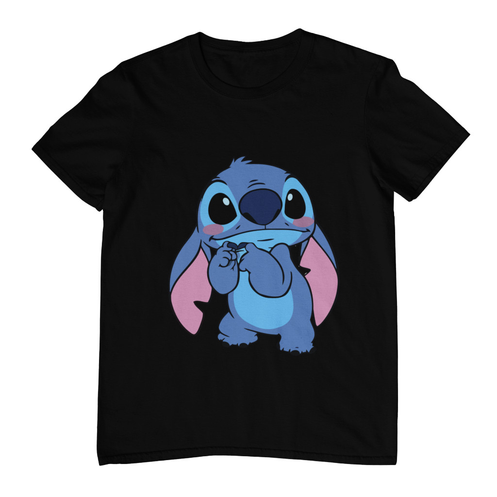 Camiseta Feminina Personagens Preta Estampada Algodão Premium Unissex Vários Modelos