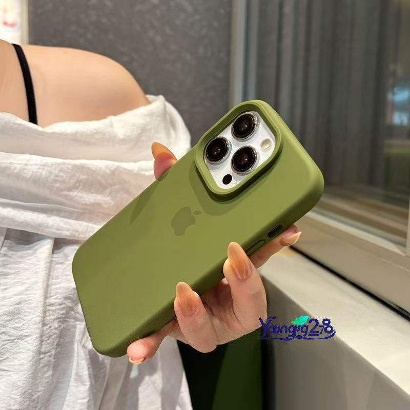 Capa De Silicone Aveludado De Ótima Qualidade Para iPhone 15 Pro Max 16 14 13 12 11 16e XR Traseira À Prova De Queda