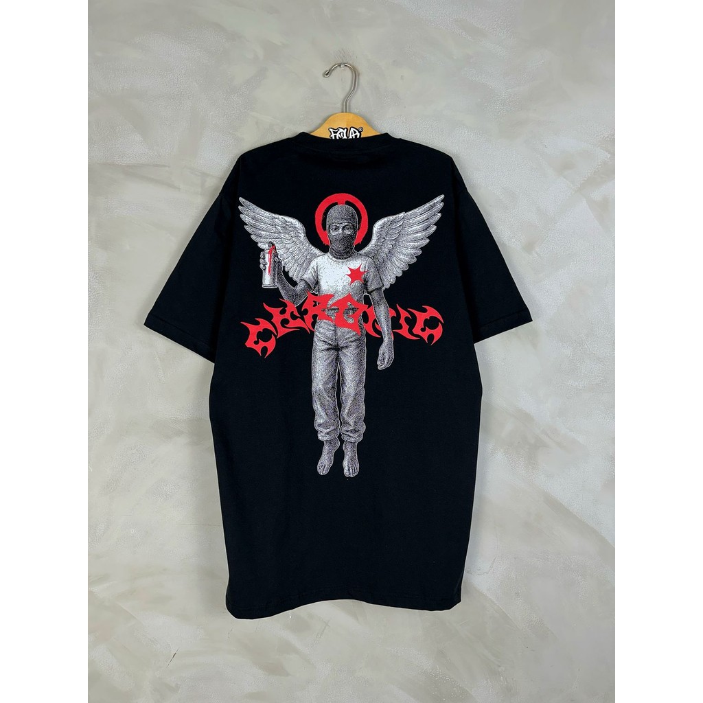 Camiseta Chronic Anjo Rebel Original 4352 Preto