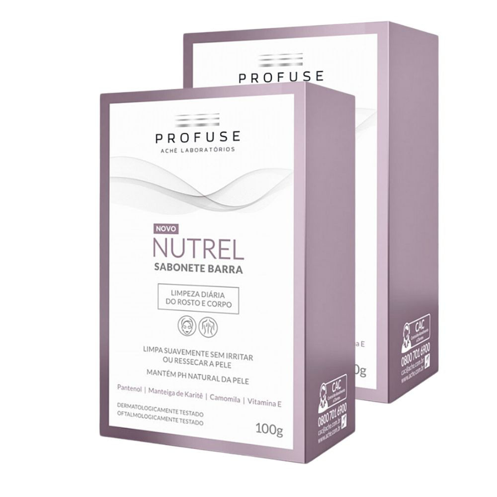 Kit 2 Nutrel Profuse Sabonete em Barra 100g - Beauty