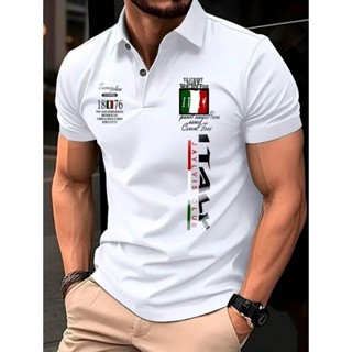 Camisa Polo Manfinity Italy 1876 Malha Piquet Manga Curta em Oferta na Shopee
