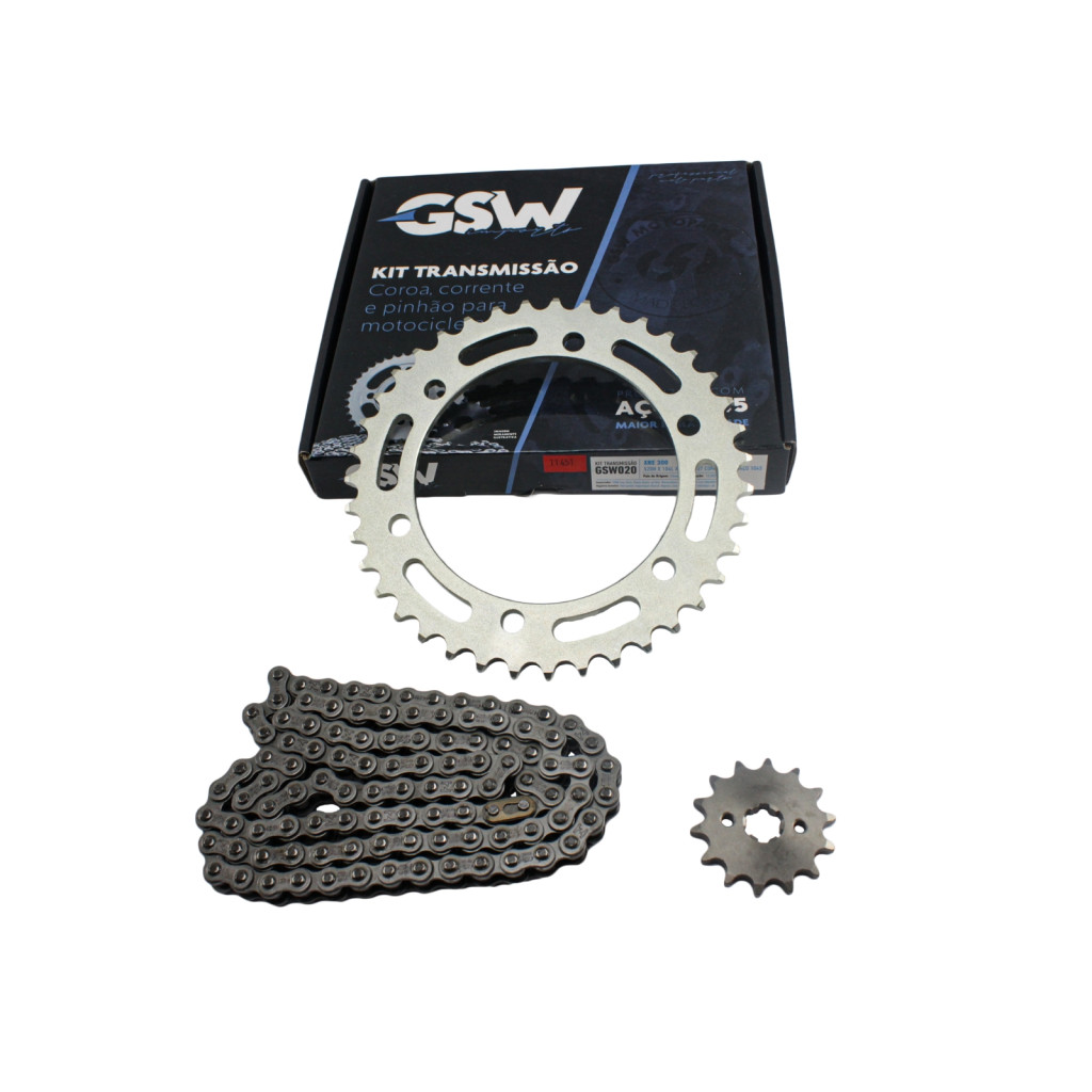 KIT COROA/PINHAO/CORRENTE S/RET. XTZ250 TENERE 250 GSW