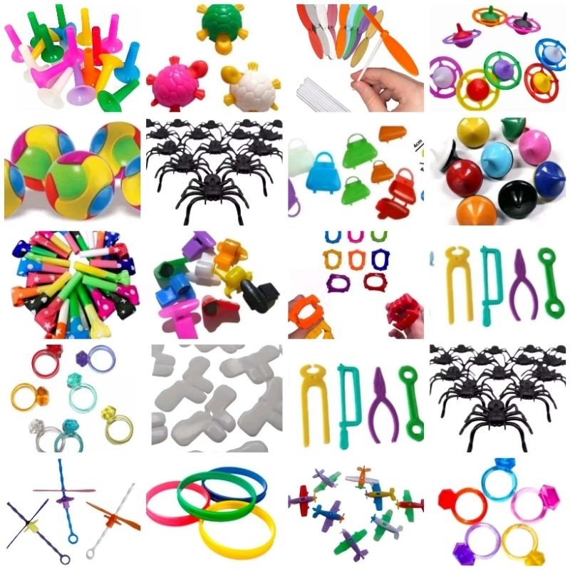 KIT COM 50 BRINQUEDOS 5 MODELOS  PRENDA E FESTAS LEMBRANCINHA ANOS 85 em Oferta na Shopee