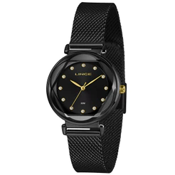 RELÓGIO LINCE FEMININO PRETO LRN4807 P1PX