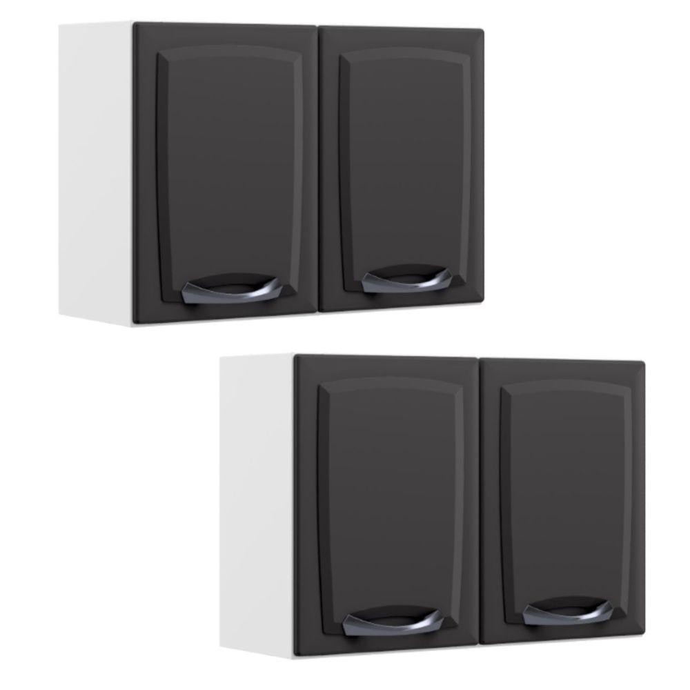 Armário Aéreo Multiuso Itatiaia Aço 2 Portas New Premium 2 Unidades Grafite em Oferta na Shopee