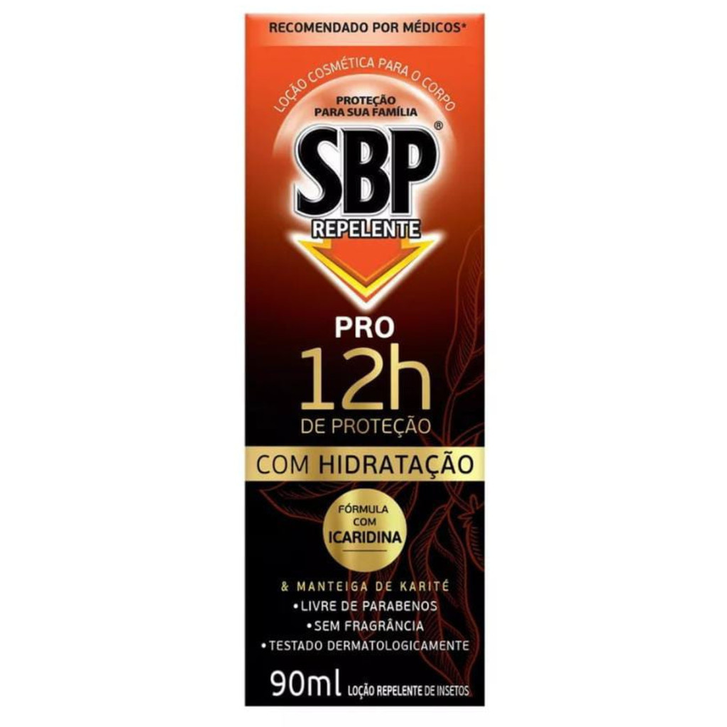 Repelente Loção sem Fragrância SBP Pro Caixa 90ml Icaridina