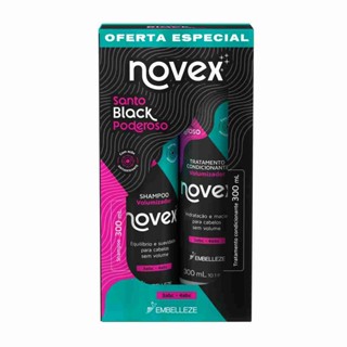 Kit Novex Meus Cachos Santo Black 300ml Shampoo + Condicionador Embelleze em Oferta na Shopee