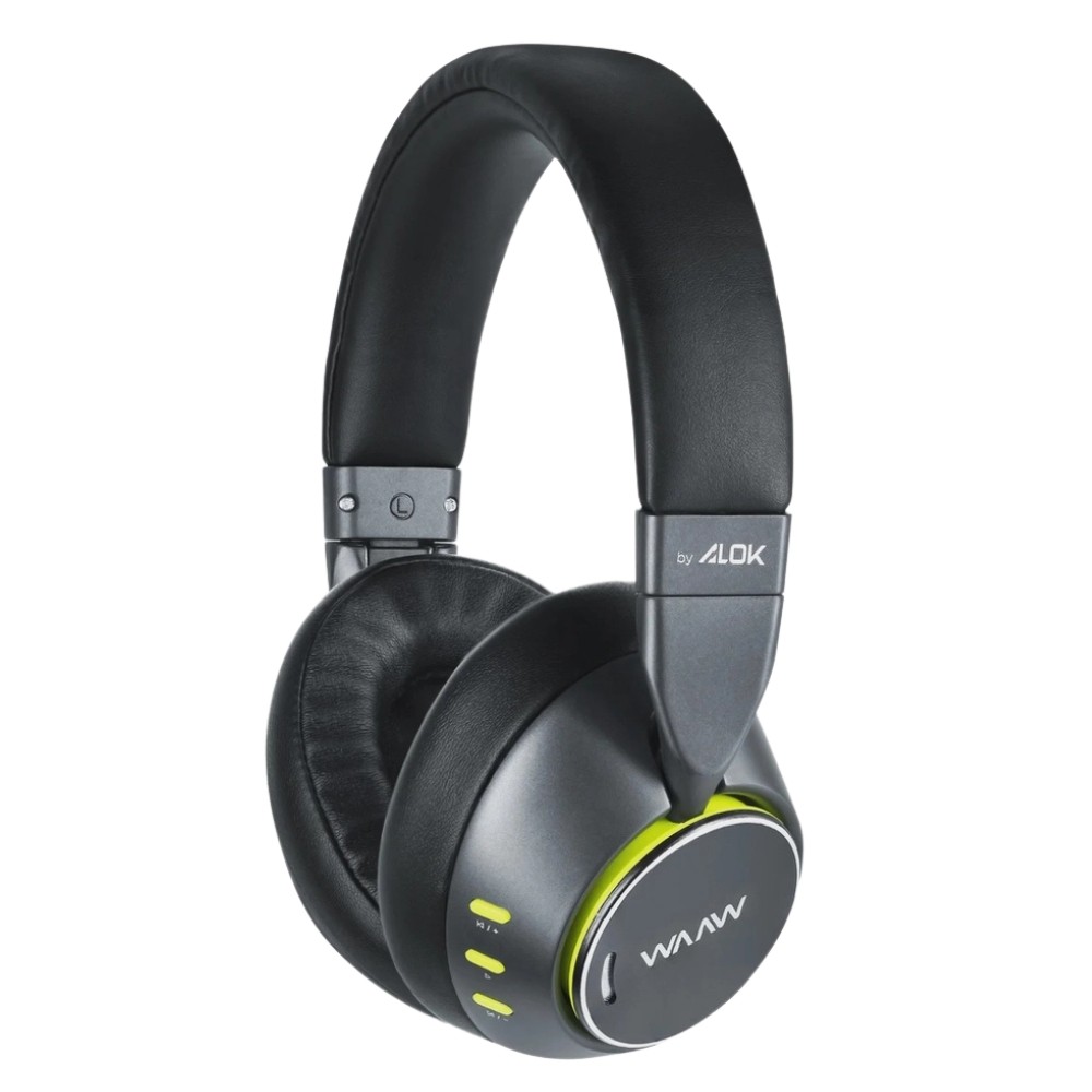 Fone de Ouvido Bluetooth WAAW by ALOK, SENSE 210 Over Ear com Conectividade P2 em Oferta na Shopee