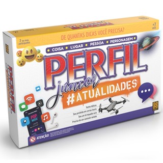 JOGO DE TABULEIRO PERFIL JÚNIOR ATUALIDADES GROW 200 CARTAS MESA DICAS PERGUNTAS FAMÍLIA DIDÁTICO JR em Oferta na Shopee