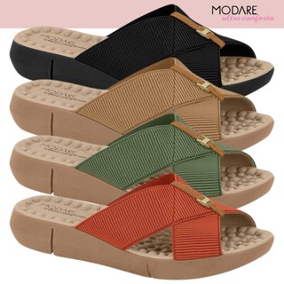 Chinelo Feminino Ortopédico Modare Esporão Massageador Elastico Tamanco Anabela Confortável em Oferta na Shopee