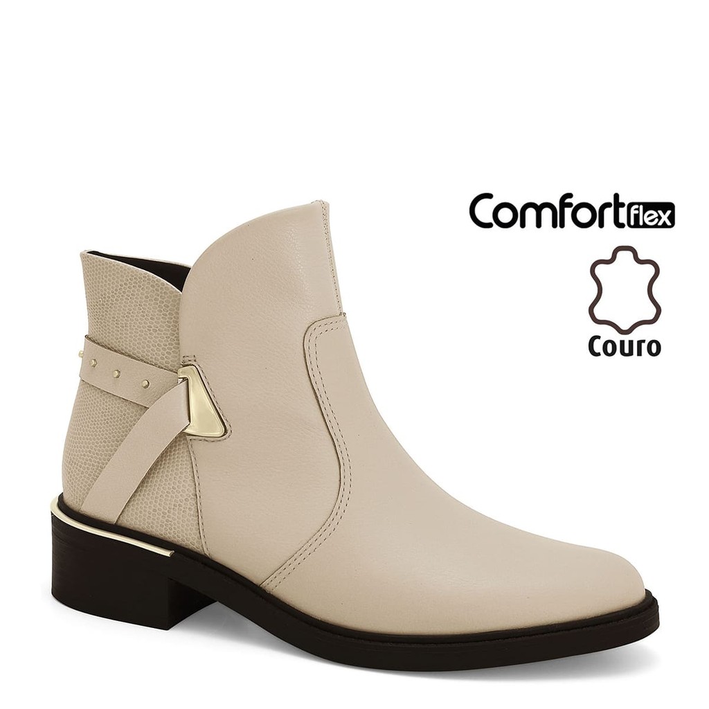 Bota Feminina Relax Soft Almond Comfortflex 2569301-1