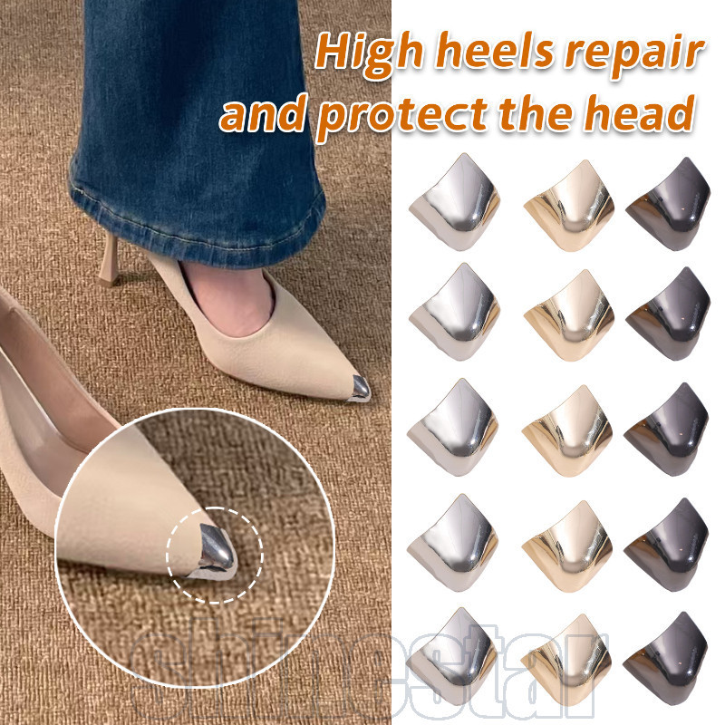 5 Pares De Tampa Protetora De Dedo Do Pé De Sapato De Salto Alto-Acessórios Para Dedos-De Ponta Metal-Antidesgaste , Ant em Oferta na Shopee