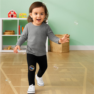 Calça Legging Kyly Infantil Cotton Básica Lisa Tam 01 Ao 03 em Oferta na Shopee