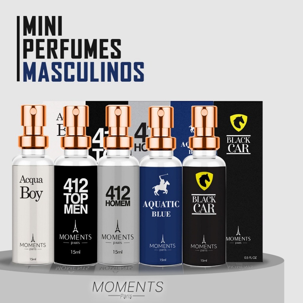 PERFUME MASCULINO MOMENTES PARIS 15ML PARFUM ALTA QUALIDADE E FIXAÇÃO PERFUME DE BOLSO