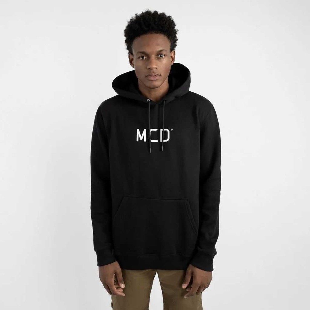 Moletom Canguru Masculino Fechado MCD Preto Azul Creme