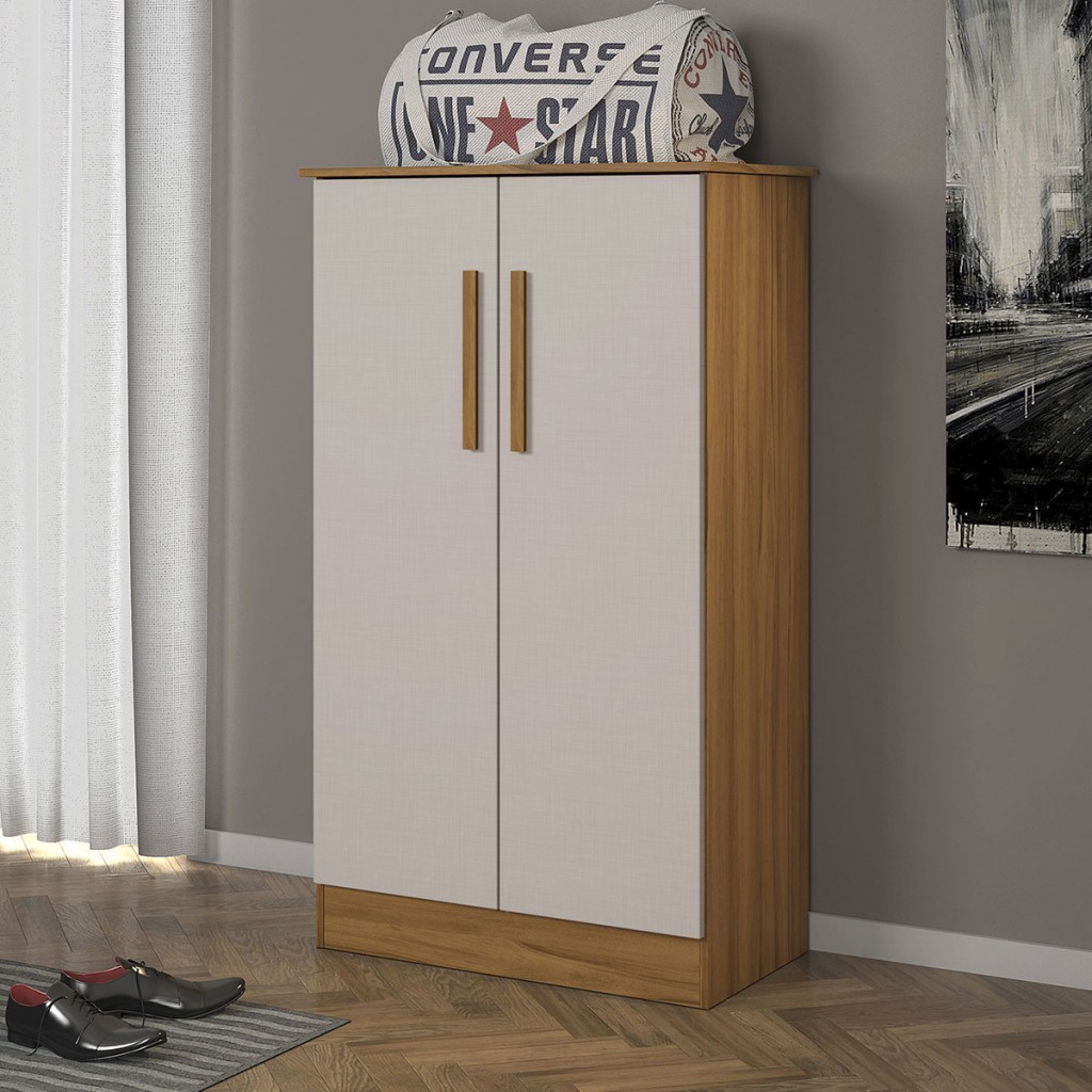 Sapateira Lake 2 Portas 3 Prateleiras Freijó - Pnr Móveis em Oferta na Shopee