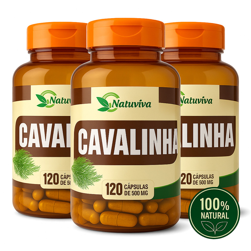Natuviva | Cavalinha 120 Cápsulas 500mg | Suplemento Natural para Rotina Saudável em Oferta na Shopee