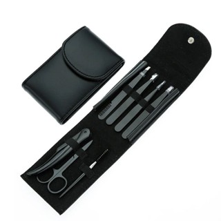 Kit 7 Peças Para Limpeza de Sobrancelha Tesoura/ Pinça/ Escovinha. em Oferta na Shopee