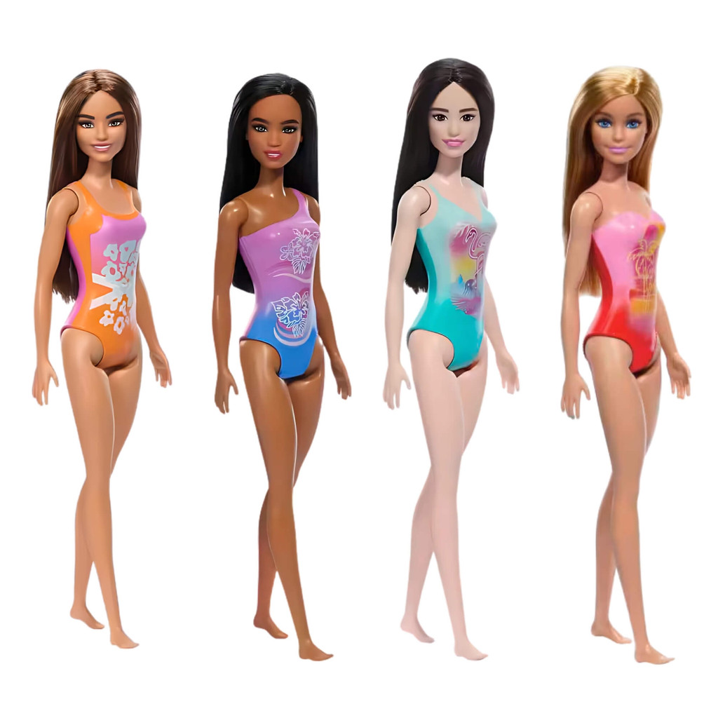 Barbie Fashion & Beauty Boneca Praia com Maiô 1 Unidade Sortida DWJ99 Mattel - 103801