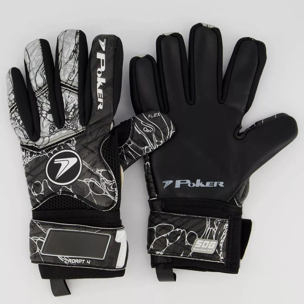 Luva Goleiro Poker Adapt 4 Multiterreno Preta