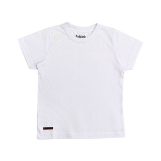 Camiseta Unissex Branca Básica - Kidstok em Oferta na Shopee