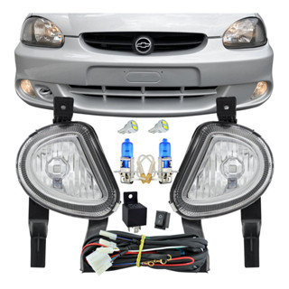 Kit Completo Farol Milha Auxiliar Corsa 2002 2001 2000 Classic 2003 A 2009 em Oferta na Shopee