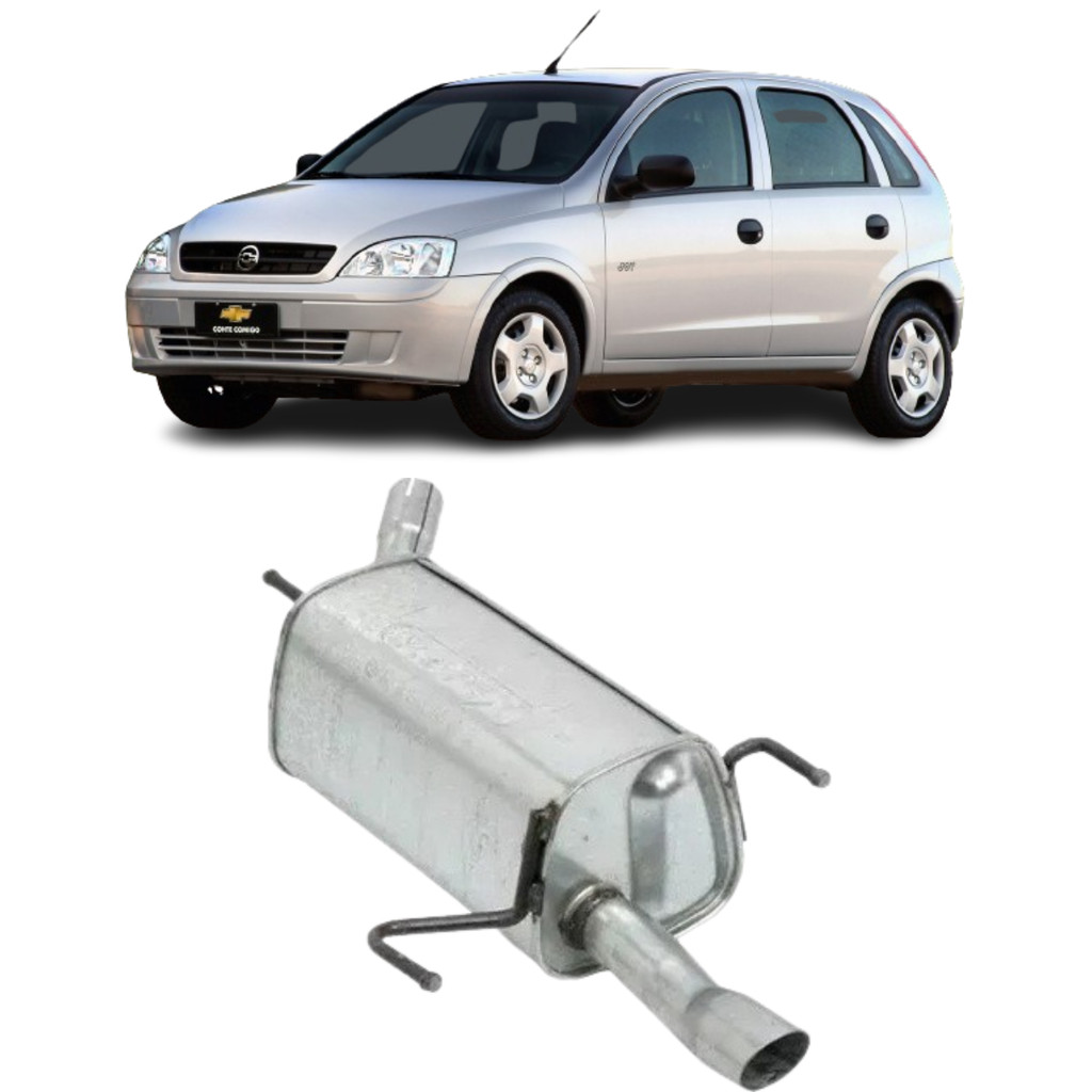 Silencioso Traseiro Corsa Hatch 1,0/1,8 2002 A 2006