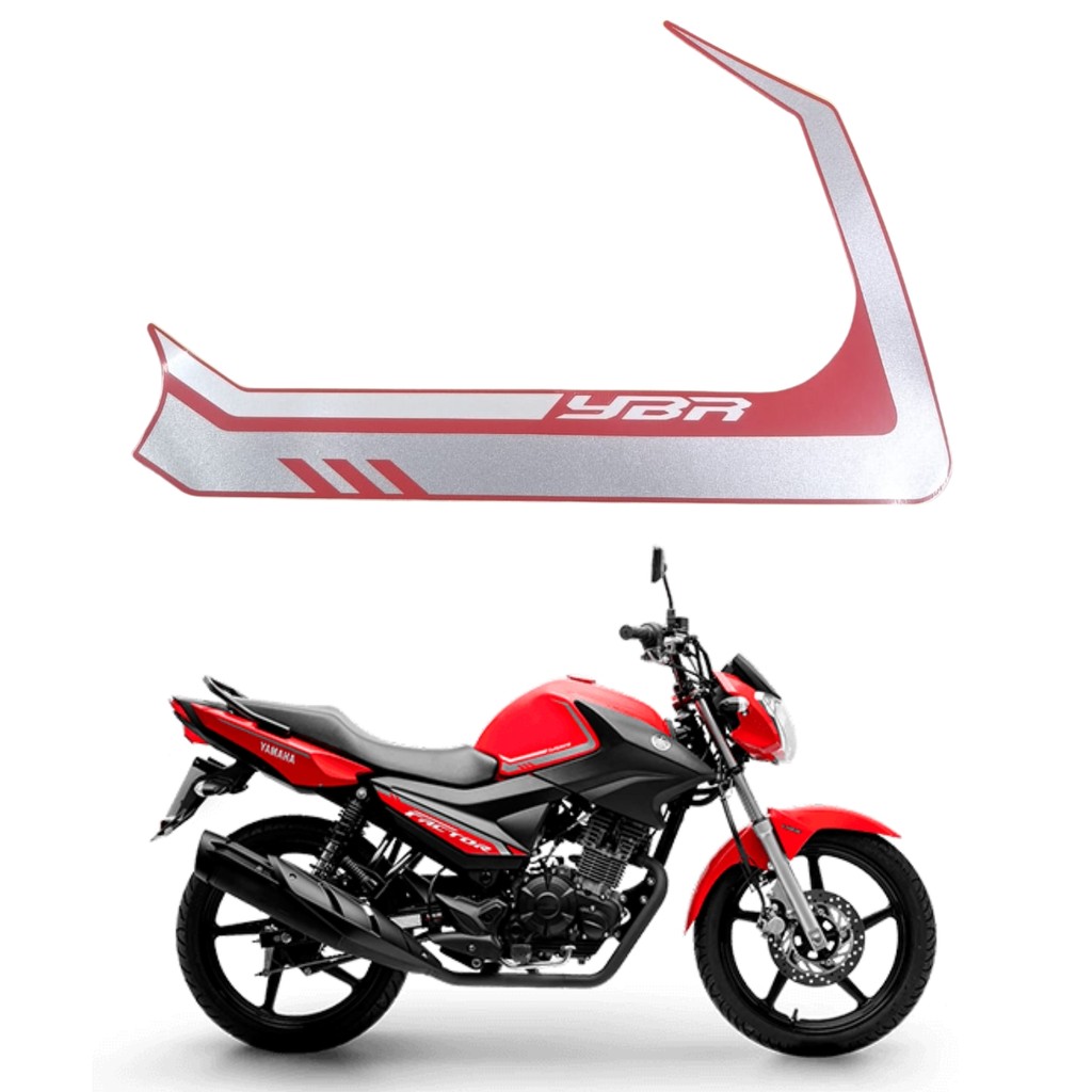 Adesivo Gráfico Tanque Direito Ybr Factor 150 2024 Vermelho Original Yamaha