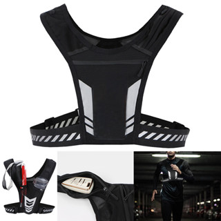 Mochila De Corrida Reflexiva Universal Leve Colete Esportivo Com Cartões De Telefone Móvel Saco Para Jogging Fitness Mas em Oferta na Shopee