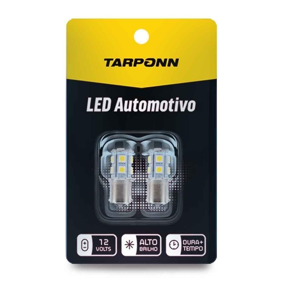 Par Lâmpada Led Ba15s 1 Polo 13 Leds 12v 6000k Tarponn em Oferta na Shopee