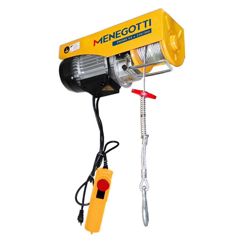 Guincho Elétrico De Coluna Prime V2 150|300 Kg Menegotti em Oferta na Shopee