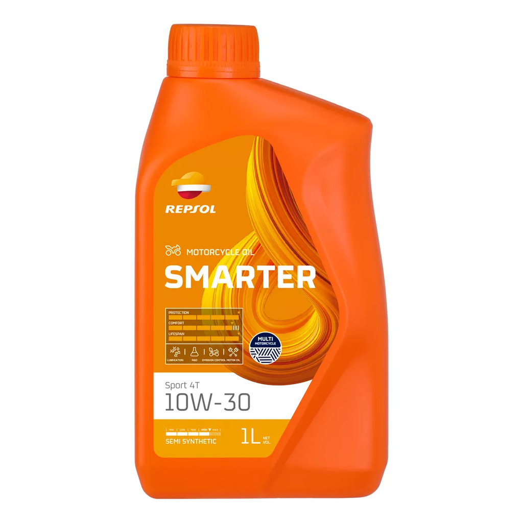 OLEO REPSOL SMARTER SPORT 4T 10W30 SEMISINTÉTICO 1 LITRO em Oferta na Shopee