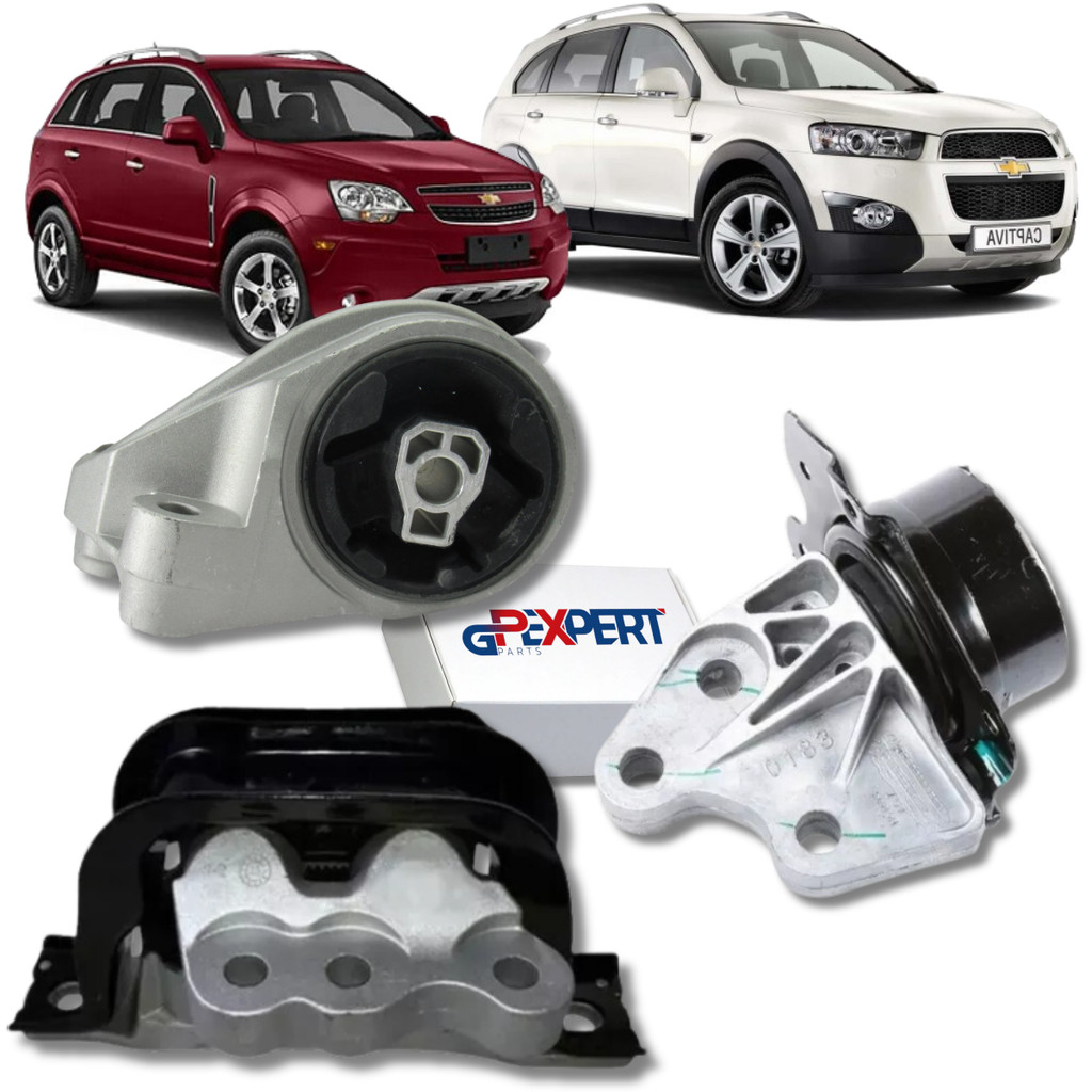 Kit 03 Coxim Do Motor Do Cambio Captiva 2.4 16V 2011 2012 2013 2014 2015 2016 E 2017
