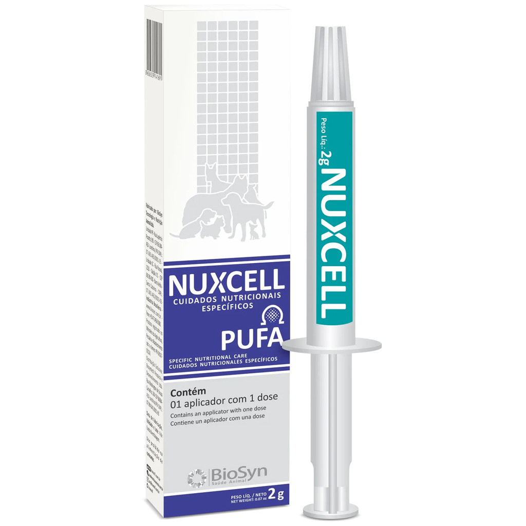 Kit 3 Nuxcell Pufa Suplemento Vitamínico para cães Biosyn 2g