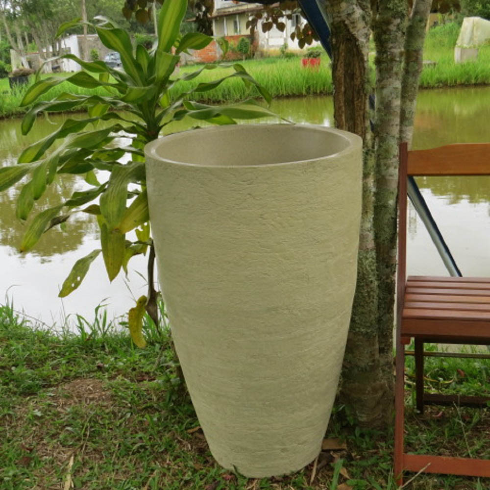 Vaso Planta 80x50 Oval Moderno Polietileno