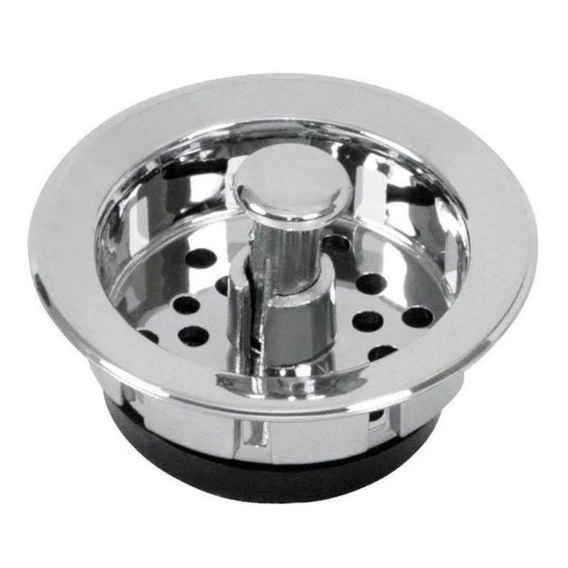 Ralinho Durável Para Pia Americana Em ABS Cromado Com Pino em Oferta na Shopee