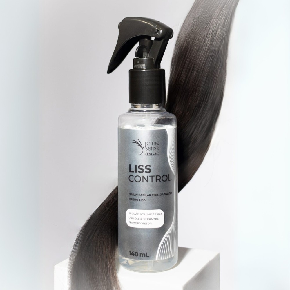 Spray Capilar Efeito Liso, Antifrizz e Redução de Volume Liss Control  - Brascare - 140 mL