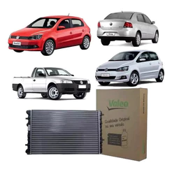 Radiador Água - VW Saveiro / Fox / Voyage / Gol G5 G6 G7 G8 - 2021 2022 2023 2024 2025 - Valeo