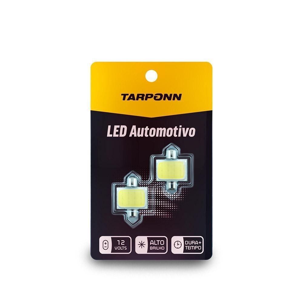 Par Lâmpada Led Torpedo Sj Cob 12c 31mm 6000k Tarponn em Oferta na Shopee