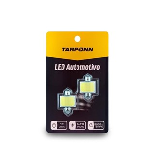 Par Lâmpada Led Torpedo Sj Cob 12c 31mm 6000k Tarponn em Oferta na Shopee