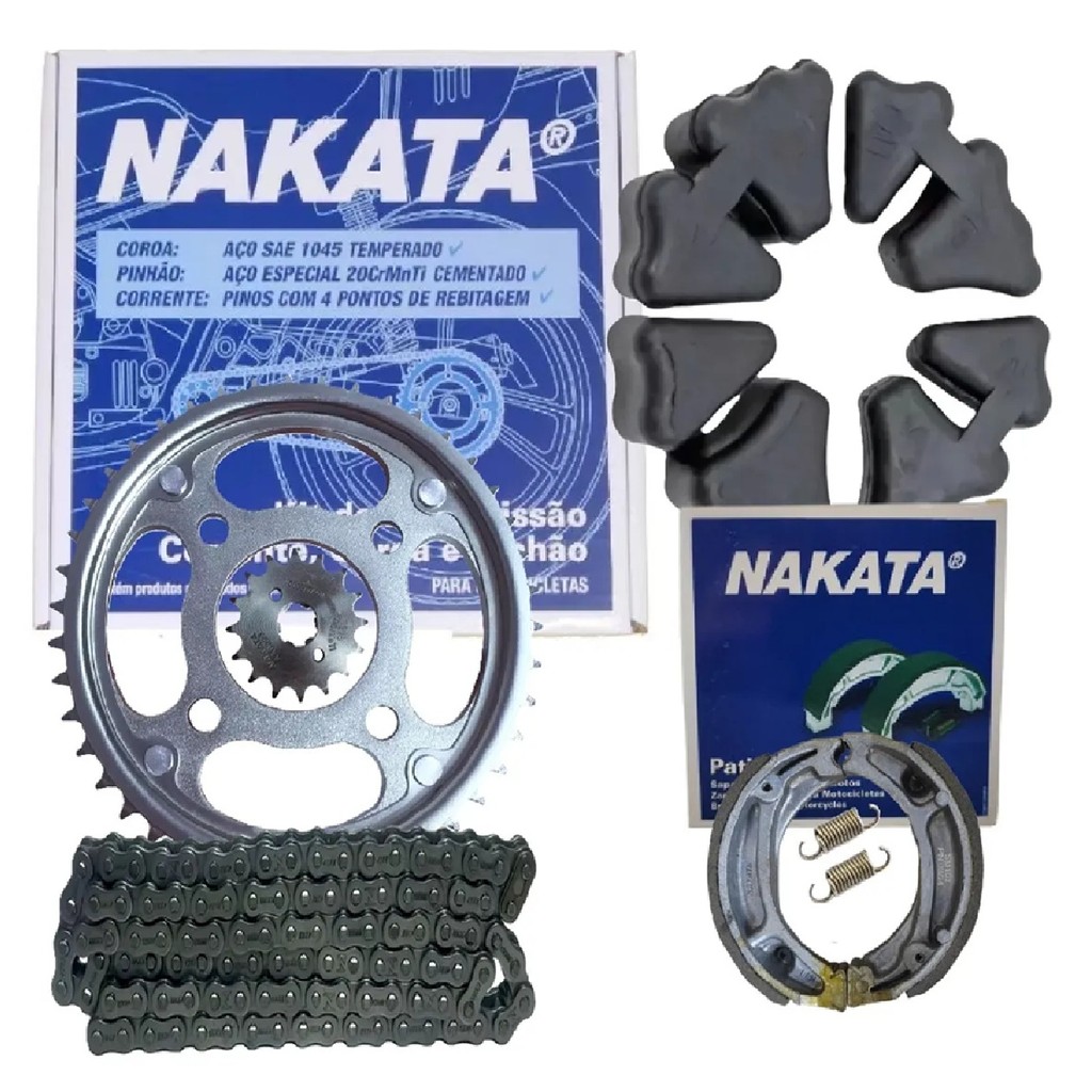 Quit Relação Honda Cg Titan Fan 150 2014 2015 + Lona + Bucha
