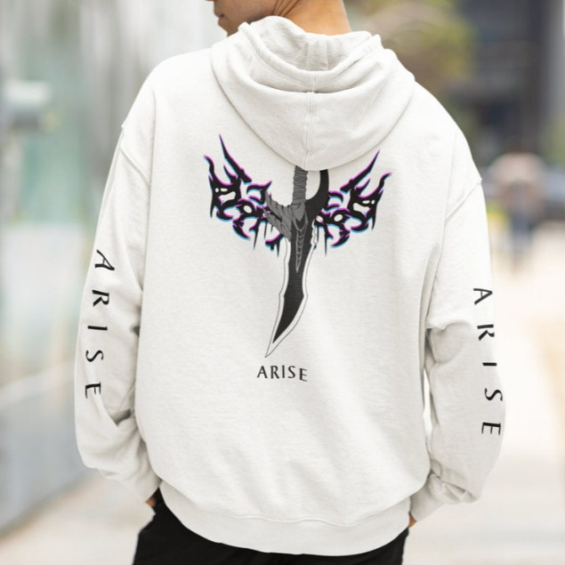 Moletom Canguru Blusa De Frio Arise Solo Leveling Sung Jin Woo Anime Aesthteic Unissex