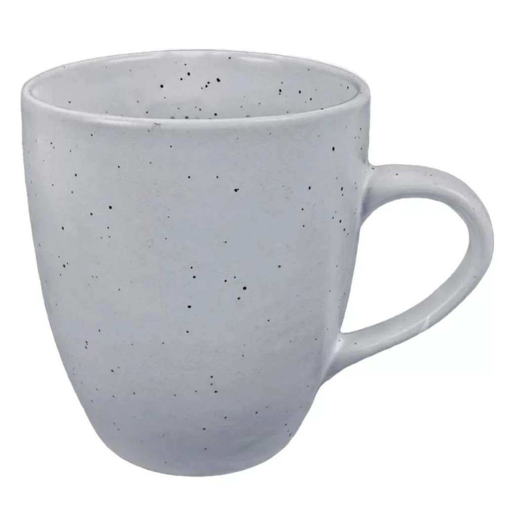 Caneca De Cerâmica Cinza 310ml Xícara Café 9194 - Mimo Style